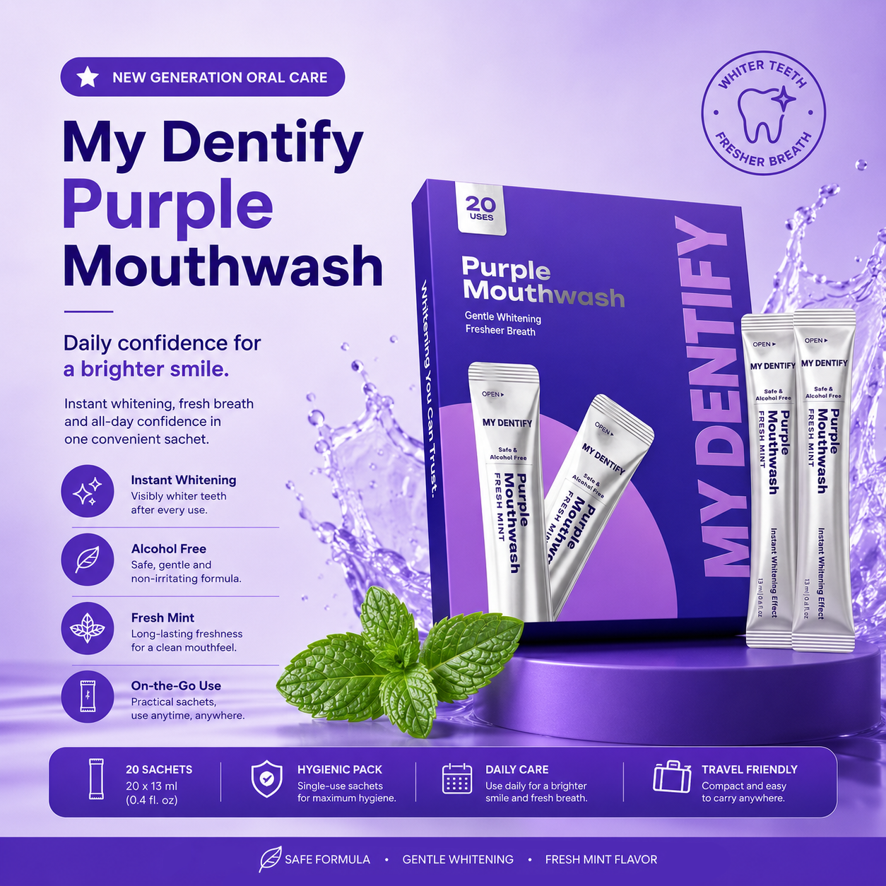 My Dentify Purple Mouth Wash
